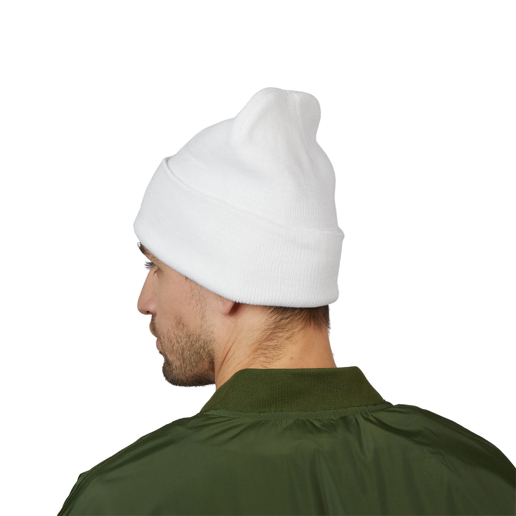 Crab Gang Embroidered Cuffed Beanie — Streetwear Knit Hat