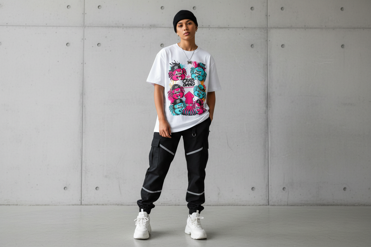 Crab Gang Boxy Tee Hero